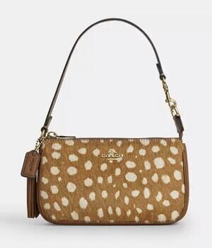 B2-003 Coach Nolita 19 With Deer Print Shoulder Bag Multi CDW35 NWT